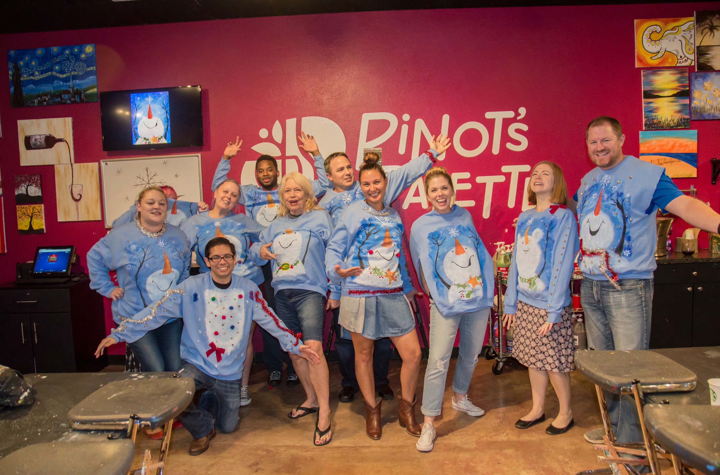 Create Your Own Ugly Sweater at Pinot's Palette